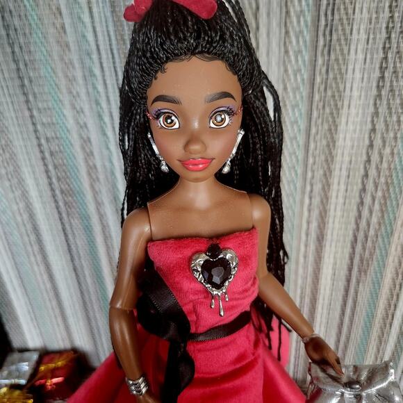Custom Disney ily 4ever barbie doll dark skin braids styled for the Holi… - Picture 2 of 12